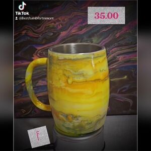 Alcohol ink coffee mug